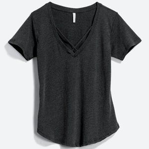 Black Strappy T-Shirt